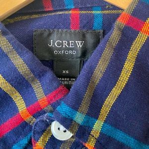 Oxford Plaid Long Sleeve Shirt